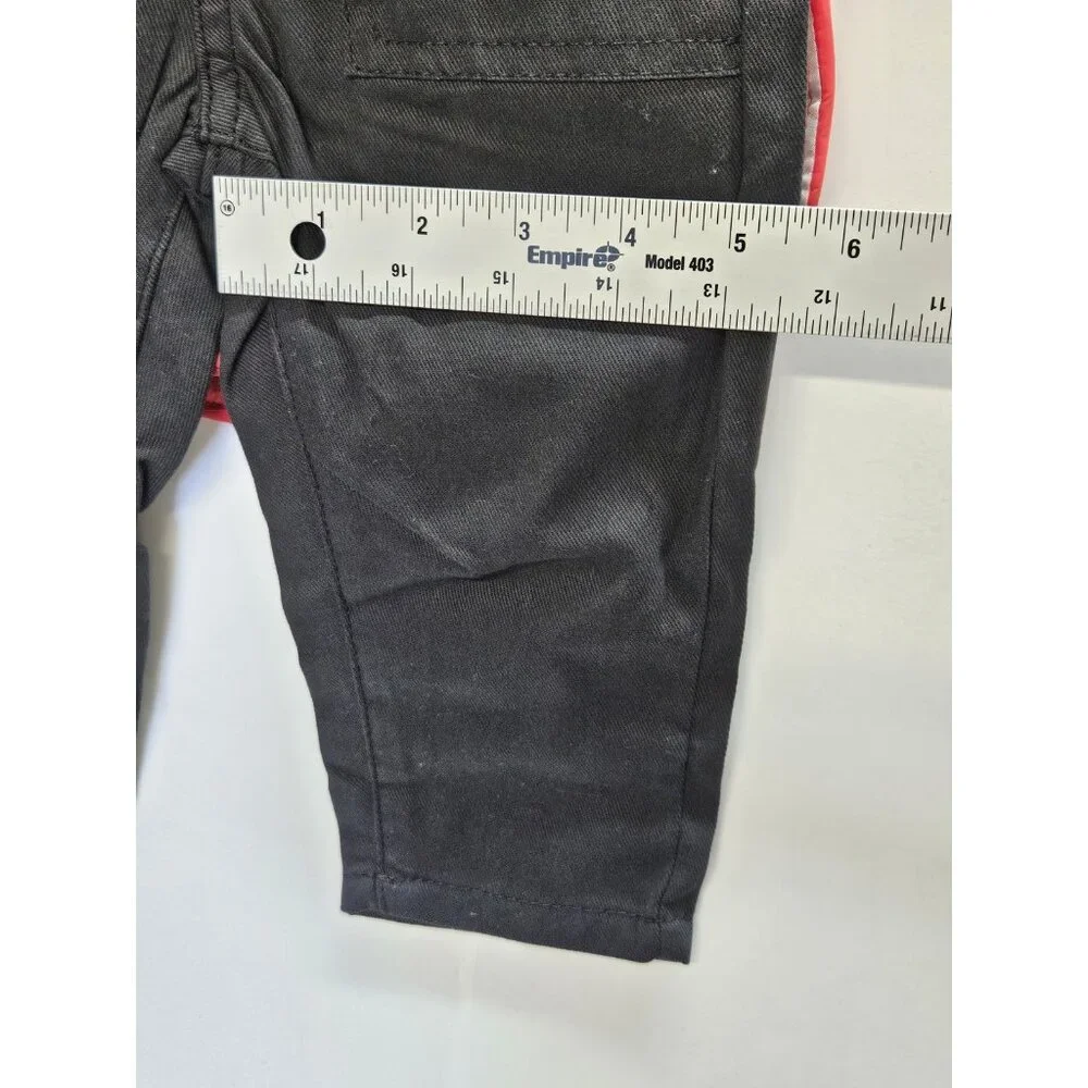 DKNY Size 12M Set Of 3, Red Vest/ Black Pants/ Red Plaid Button Up Long‎ Sleeve
